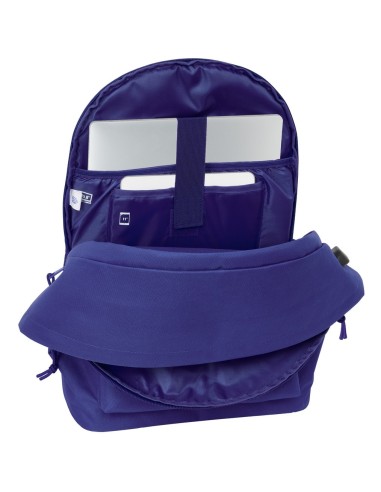 MOCHILA DOBLE PARA PORTATIL 15,6"+USB ATCO. DE MADRID TEEN DARK BLUE