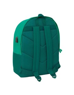 MOCHILA DOBLE PORTATIL 15,6"+USB RE AGUA REAL BETIS BALOM... 2