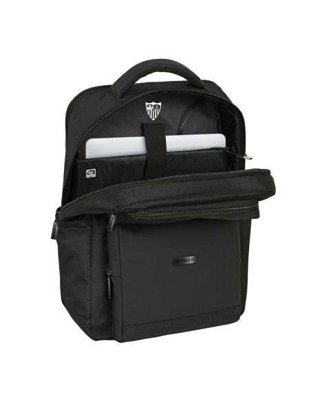 MOCHILA 2 BOLSILLOS PORTATIL 15,6''+USB SEVILLA FC "PREMI...