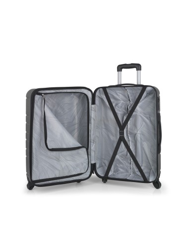 Maleta Trolley Mediana Gabol Zero Gris Maletas Medianas |...