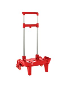 CARRO POR. PLE. TRIPLE RUEDA ROJO Carros Porta Mochilas |...