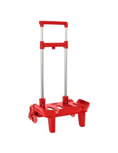 CARRO POR. PLE. TRIPLE RUEDA ROJO Carros Porta Mochilas |...