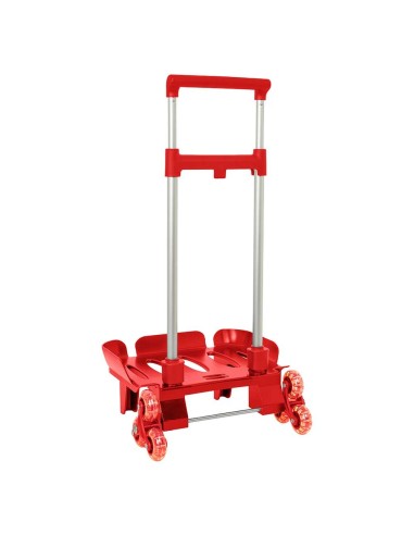 CARRO POR. PLE. TRIPLE RUEDA ROJO Carros Porta Mochilas |...