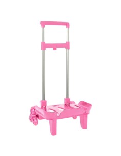 CARRO POR. PLE. TRIPLE RUEDA ROSA CLARO Carros Porta Moch...