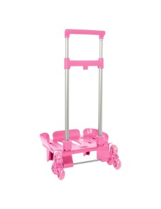 CARRO POR. PLE. TRIPLE RUEDA ROSA CLARO Carros Porta Moch... 2