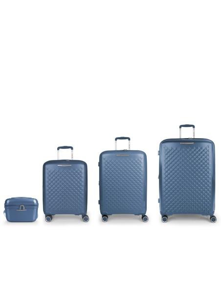 Set 3 Maletas C22-M-L + Neceser Gabol Queens Azul Juego d...