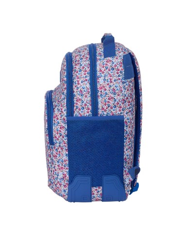 MOCHILA GRANDE "FLORES COIMBRA AZUL"