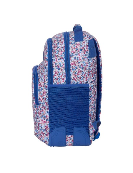 MOCHILA GRANDE "FLORES COIMBRA AZUL"