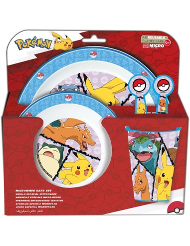 SET MICRO KIDS 5 PIEZAS EN ESTUCHE POKÉMON Complementos |...