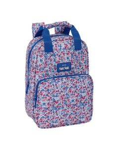 MOCHILA INFANTIL NAIT NAIT "FLORES COIMBRA AZUL" Mochilas...