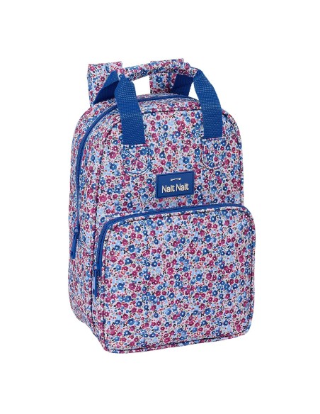 MOCHILA INFANTIL NAIT NAIT "FLORES COIMBRA AZUL" Mochilas...