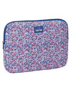 FUNDA PARA PORTATIL 14'' "FLORES COIMBRA AZUL" Mochilas-C...