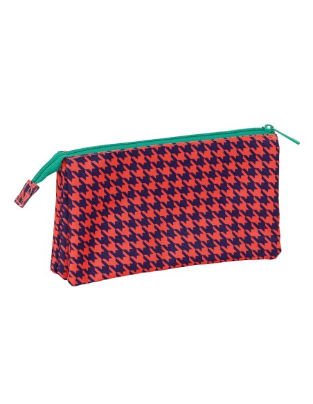 PORTA LÁPICES "PATA DE GALLO CORAL" Portatodo Estuche | F...