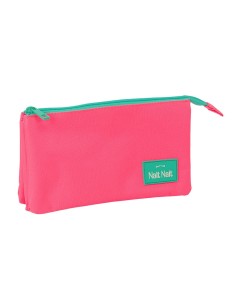 PORTATODO TRIPLE NAIT NAIT "ROSA FLUOR" Portatodo Estuche...