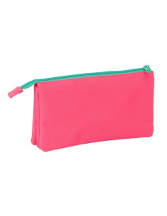 PORTATODO TRIPLE NAIT NAIT "ROSA FLUOR" Portatodo Estuche... 2