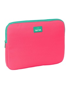 FUNDA PARA PORTATIL 14'' NAIT NAIT "ROSA FLUOR" Mochilas-...