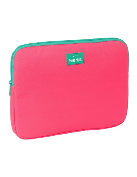 FUNDA PARA PORTATIL 14'' NAIT NAIT "ROSA FLUOR" Mochilas-...