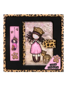SET CUADERNO CON MARCAPAGINAS GORJUSS™ "PURRRRRFECT LOVE"