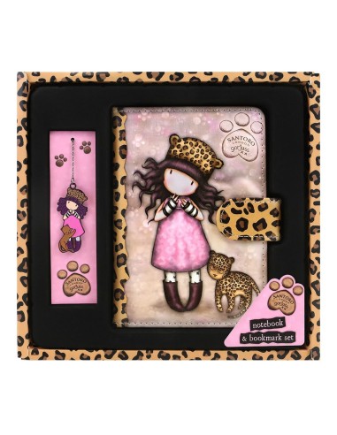 SET CUADERNO CON MARCAPAGINAS GORJUSS™ "PURRRRRFECT LOVE"