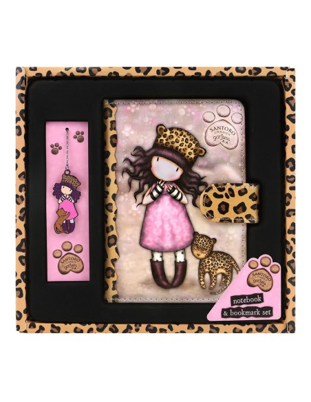 SET CUADERNO CON MARCAPAGINAS GORJUSS™ "PURRRRRFECT LOVE"
