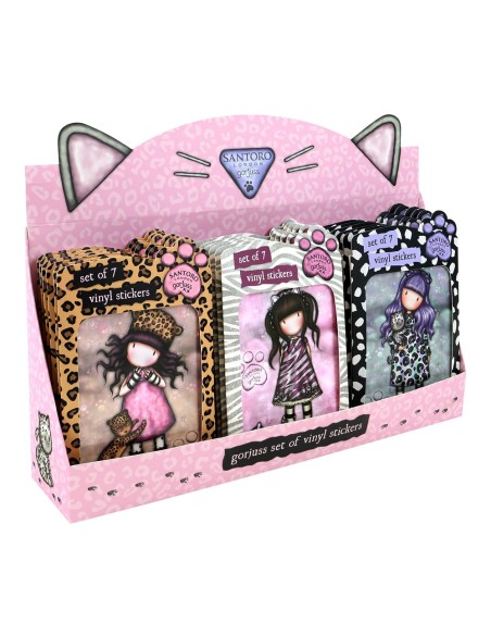 EXPOSITOR 18 PACKS PEGATINAS GORJUSS™ "PURRRRRFECT LOVE" ...