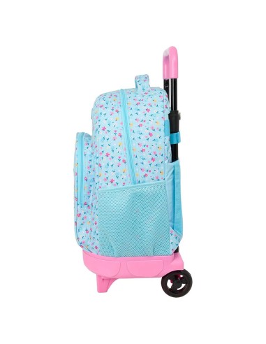 MOCHILA GDE. C/RUEDAS COMPACT EXT.SIMPLE BLACKFIT8 "PETALOS"