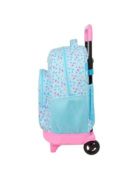 MOCHILA GDE. C/RUEDAS COMPACT EXT.SIMPLE BLACKFIT8 "PETALOS"