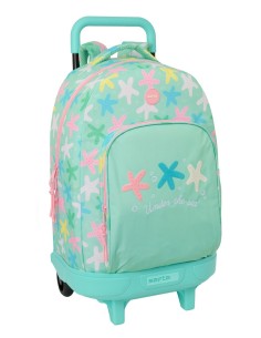MOCHILA GDE. C/RUEDAS COMPACT EXT.SIMPLE SAFTA "ESTRELLAS"