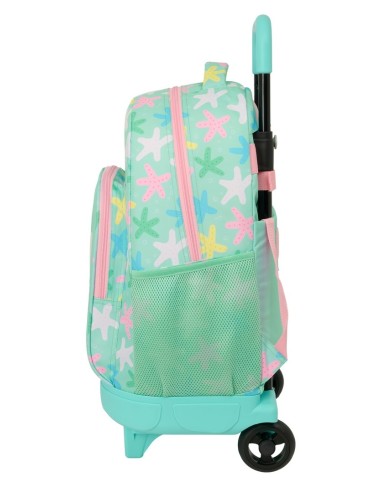 MOCHILA GDE. C/RUEDAS COMPACT EXT.SIMPLE SAFTA "ESTRELLAS"