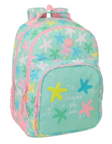 MOCHILA DOBLE ADAPT.CARRO SAFTA "ESTRELLAS"