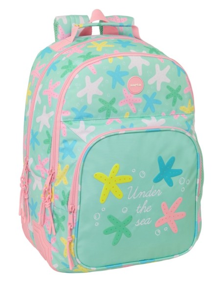 MOCHILA DOBLE ADAPT.CARRO SAFTA "ESTRELLAS"