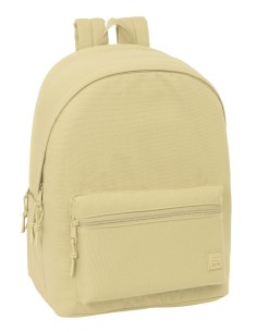 MOCHILA DOBLE PARA PORTATIL 15,6"+USB SAFTA BASIC "BEIGE"