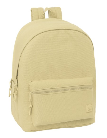 MOCHILA DOBLE PARA PORTATIL 15,6"+USB SAFTA BASIC "BEIGE"