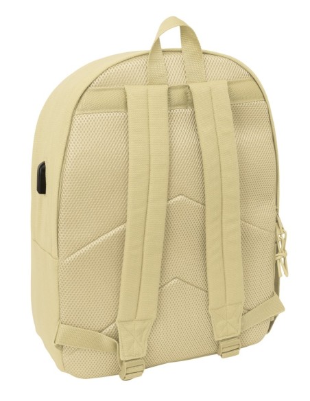 MOCHILA DOBLE PARA PORTATIL 15,6"+USB SAFTA BASIC "BEIGE"