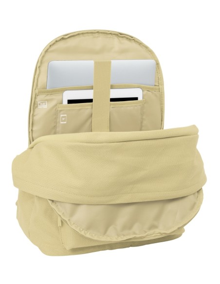 MOCHILA DOBLE PARA PORTATIL 15,6"+USB SAFTA BASIC "BEIGE"