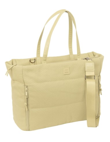 BOLSO CON BOLSILLO PARA PORTATIL 14,1'' SAFTA BASIC "BEIGE"