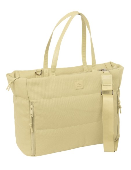 BOLSO CON BOLSILLO PARA PORTATIL 14,1'' SAFTA BASIC "BEIGE"