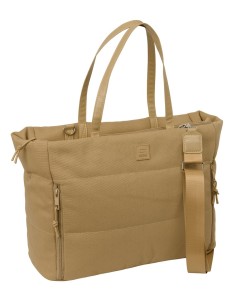BOLSO CON BOLSILLO PARA PORTATIL 14,1'' SAFTA BASIC "MARRON"