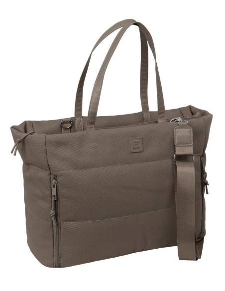 BOLSO CON BOLSILLO PARA PORTATIL 14,1'' SAFTA BASIC "VISON"