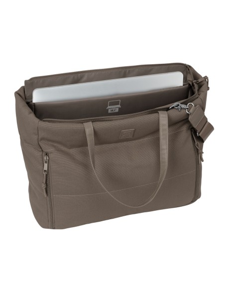 BOLSO CON BOLSILLO PARA PORTATIL 14,1'' SAFTA BASIC "VISON"