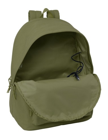 MOCHILA DOBLE PARA PORTATIL 15,6"+USB SAFTA BASIC "VERDE"