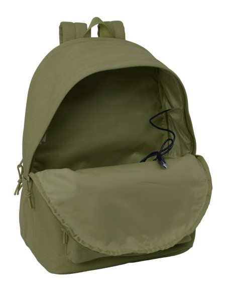 MOCHILA DOBLE PARA PORTATIL 15,6"+USB SAFTA BASIC "VERDE"