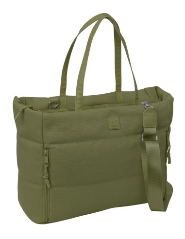 BOLSO CON BOLSILLO PARA PORTATIL 14,1'' SAFTA BASIC "VERDE"