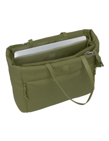BOLSO CON BOLSILLO PARA PORTATIL 14,1'' SAFTA BASIC "VERDE"