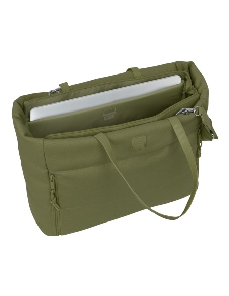 BOLSO CON BOLSILLO PARA PORTATIL 14,1'' SAFTA BASIC "VERDE"