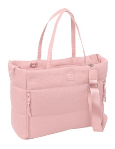 BOLSO CON BOLSILLO PARA PORTATIL 14,1'' SAFTA BASIC "ROSA"