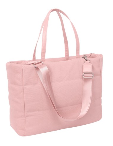 BOLSO CON BOLSILLO PARA PORTATIL 14,1'' SAFTA BASIC "ROSA"