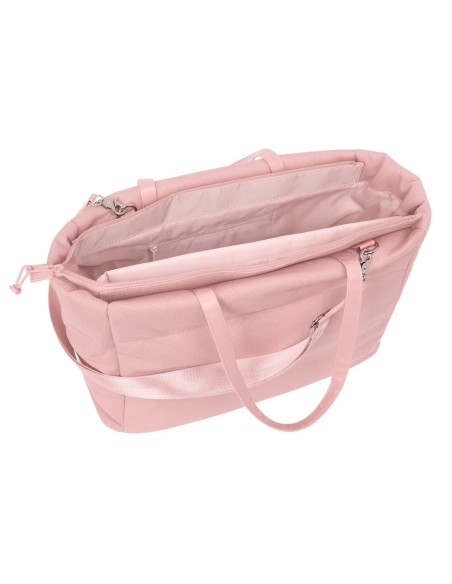 BOLSO CON BOLSILLO PARA PORTATIL 14,1'' SAFTA BASIC "ROSA"