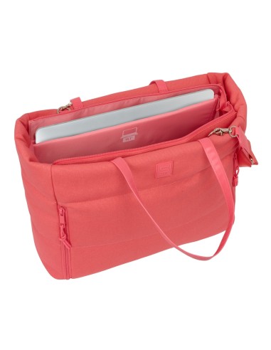 BOLSO CON BOLSILLO PARA PORTATIL 14,1'' SAFTA BASIC "MARSALA"