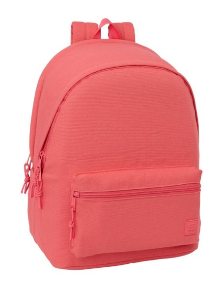 MOCHILA DOBLE PARA PORTATIL 15,6"+USB SAFTA BASIC "MARSALA"